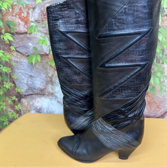 VINTAGE ALBERTO FERMANI Exotic Skin Boots, 36.5 - Picture 8 of 11